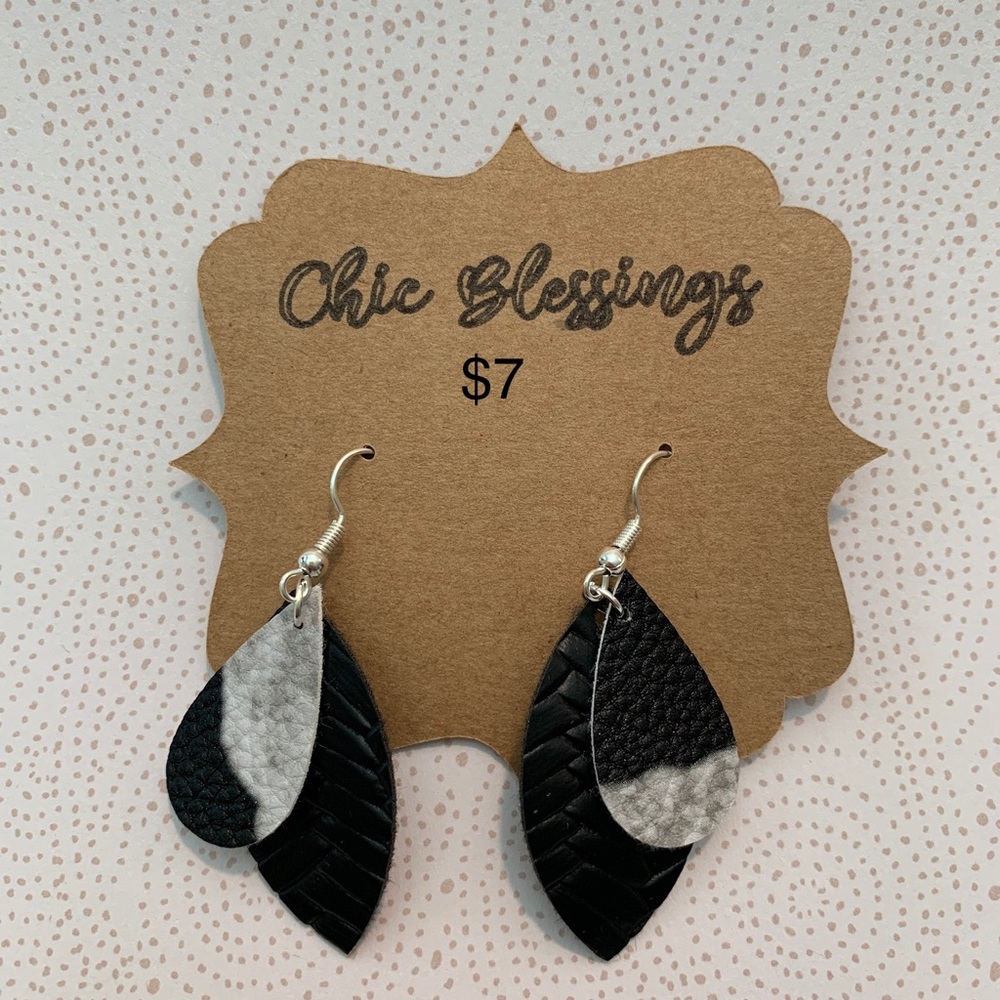 Faux Leather earrings